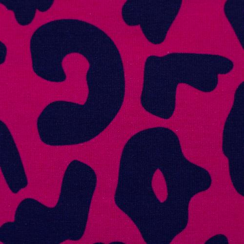 French Terry, Modal Sweat "Happy Leo" Swafing - pink