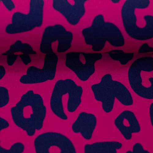 French Terry, Modal Sweat "Happy Leo" Swafing - pink