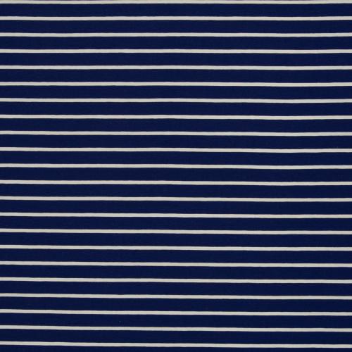 Baumwolljersey Streifen ISA blau – Swafing Jersey Stoff mit modernem Streifenmuster