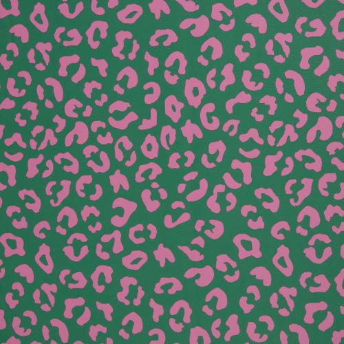 Kunstleder grün und rosa  Ansicht von oben