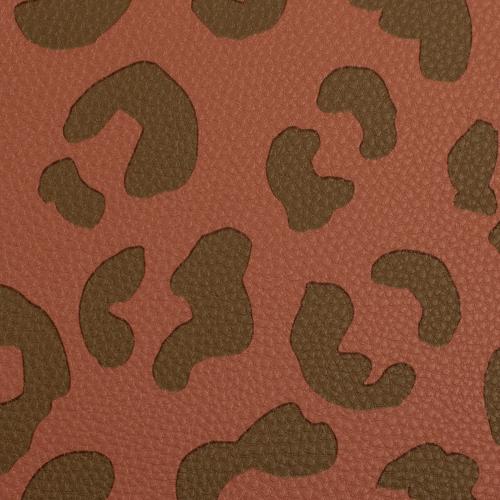 Kunstleder Leo Optik in  Braun und Cappuccino in einer Detailansicht