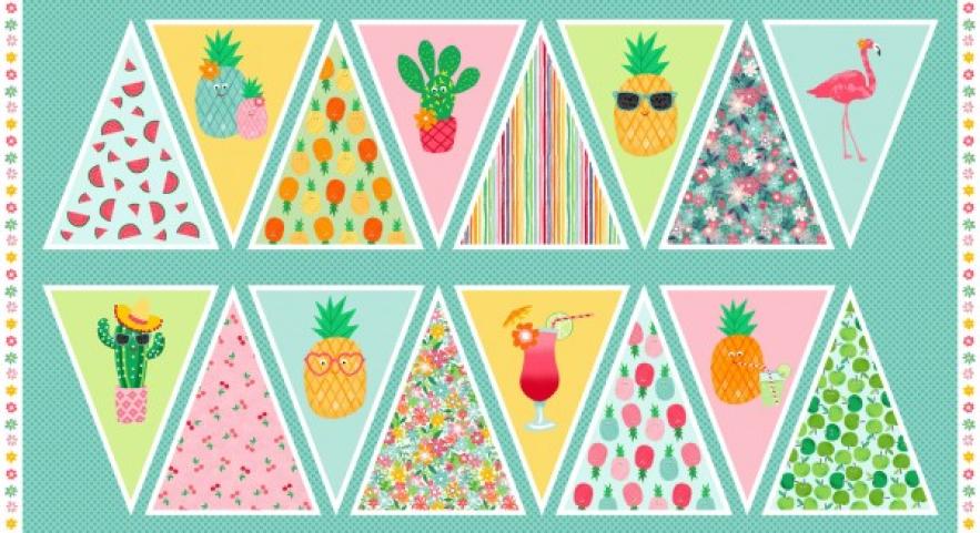 Patchwork "Fruity Friends Bunting" 60cm - 1949 1 Makower UK