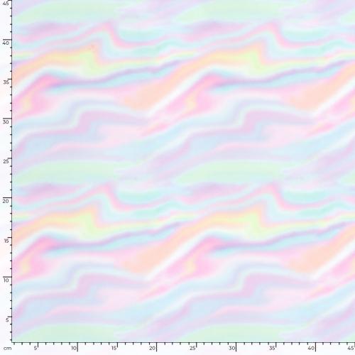 Badelycra Badestoff Regenbogen Wellen