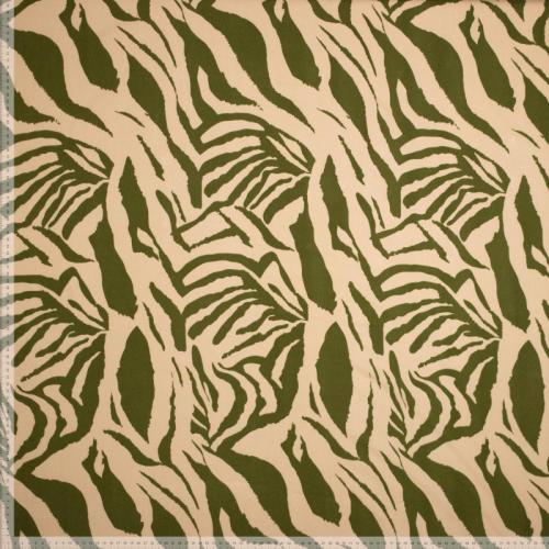 Viskose Zebra - beige oliv