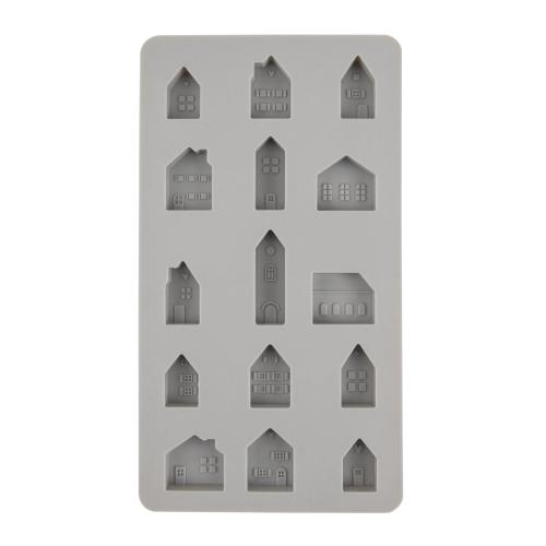 Silikon Gießform Mini-Häuser  Rayher