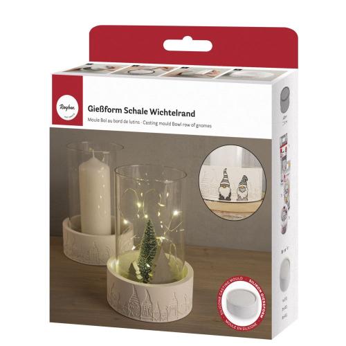 Rayher Silikon Gießform Schale Wichtelrand