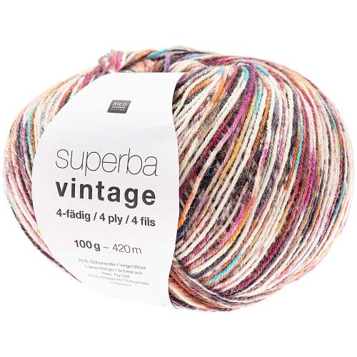 Rico Design Superba Vintage 4fädig 100g 420m multicolor