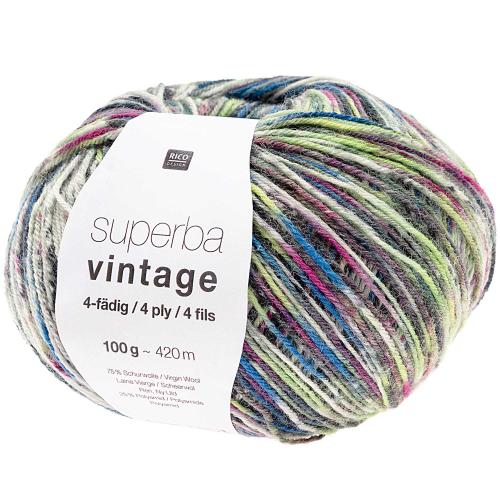 Rico Design Superba Vintage 4fädig 100g 420m petrolmix