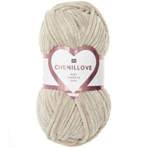 Rico Chenillove Chenillegarn natur