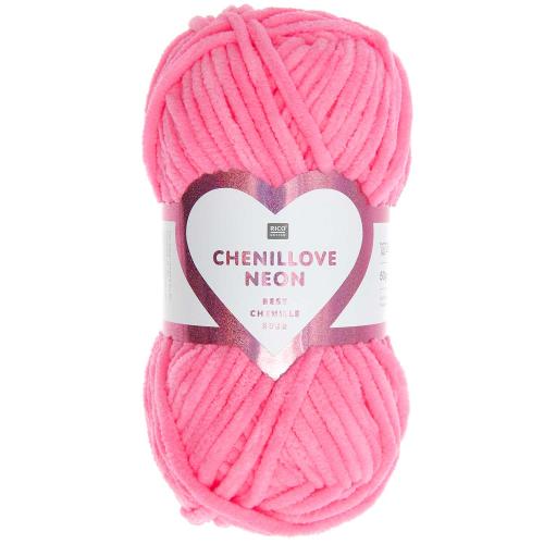 Rico Chenillove Chenillegarn neon pink