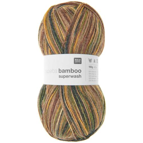 Sockenwolle Rico Design Superba Bamboo superwash 100g 420m terra