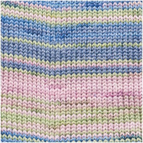 Sockenwolle Rico Design Superba Bamboo superwash 100g 420m Blau-Grün-Mix