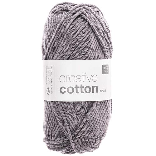 Rico Design Creative Cotton aran 50g 85m mausgrau