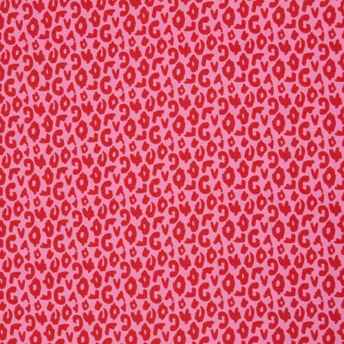 Baumwolljersey Leo Rosa Rot – Designerstoff von Swafing & Cherry Picking