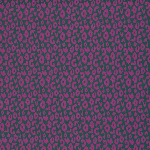 Vogelperspektive auf Jersey Stoff Leo Muster von Swafing