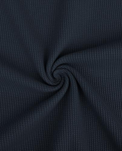 Waffeljersey marine - dunkelblau - Waffel Jersey