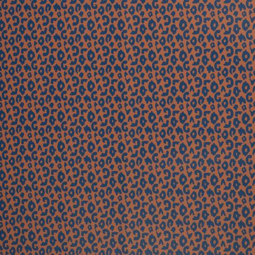 Leo Brush Wild Kunstleder Braun Blau Fläche