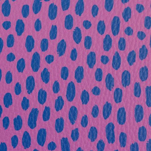 Kunstleder Brush Wild Lilac Blau by Cherry Picking mit Pinseltupfen