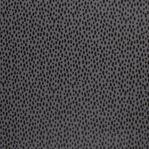 Kunstleder Brush Wild Grau Schwarz by Cherry Picking mit Pinseltupfen