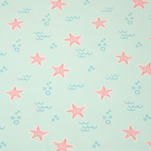 Hilco Jersey "Crabby Star" mint Seesterne
