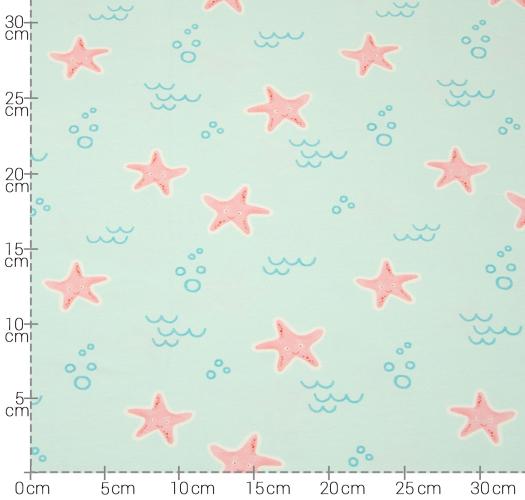 Hilco Jersey "Crabby Star" mint Seesterne