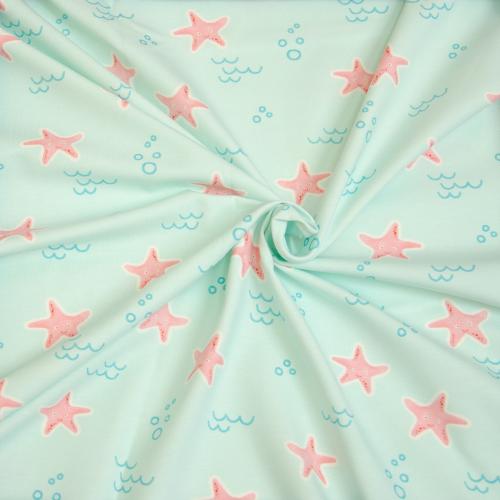 Hilco Jersey "Crabby Star" mint Seesterne