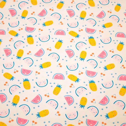 Hilco Jersey "Tutty Frutti" Ananas, Melone und Kirschen