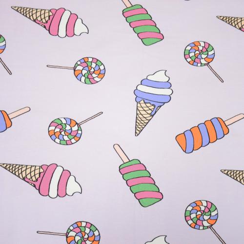 Hilco French Terry "Ice Cream" Eis flieder