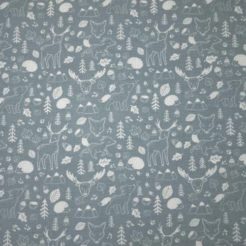French Terry Rehe & Igel "Blue nature" - HILCO