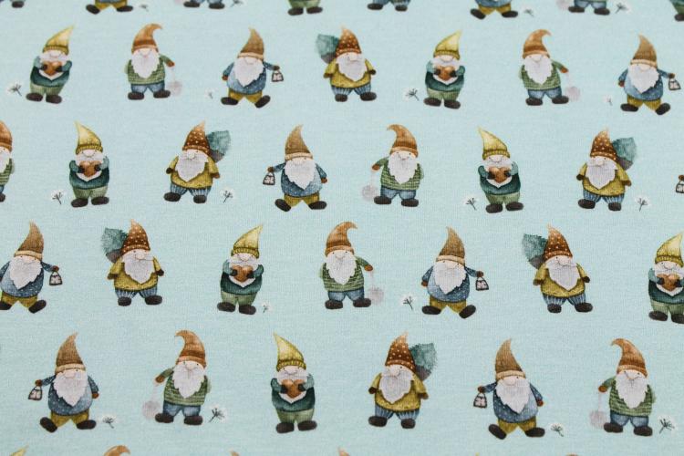 Hilco Jersey Gnome Zwerge Wichtel "Mini Lutin" mint