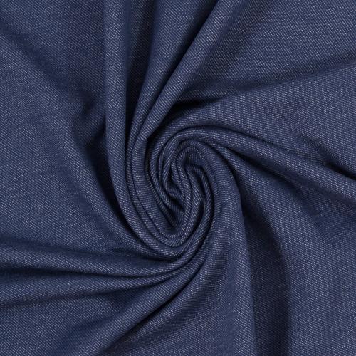 Jeansjersey Austin - Swafing - dunkelblau meliert