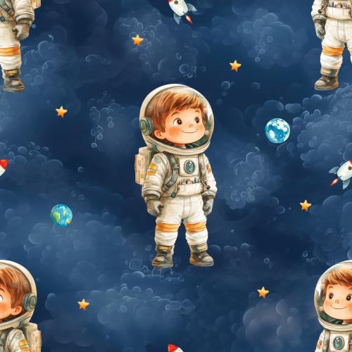 Linus im Weltall - Bio Jersey / Bio French Terry - Vorbestellung!!!