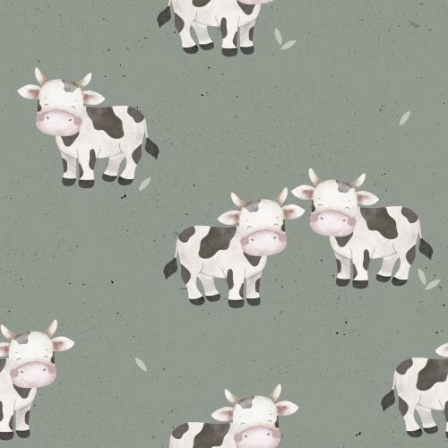 Kühe auf der Weide - Bio Jersey / Bio French Terry - Vorbestellung!!!