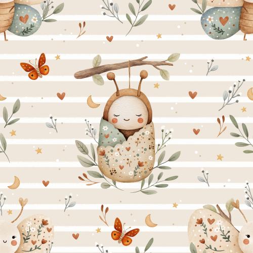 Kroki, das Krokodil (weiß) - Bio Jersey / Bio French Terry - Vorbestellung!!!