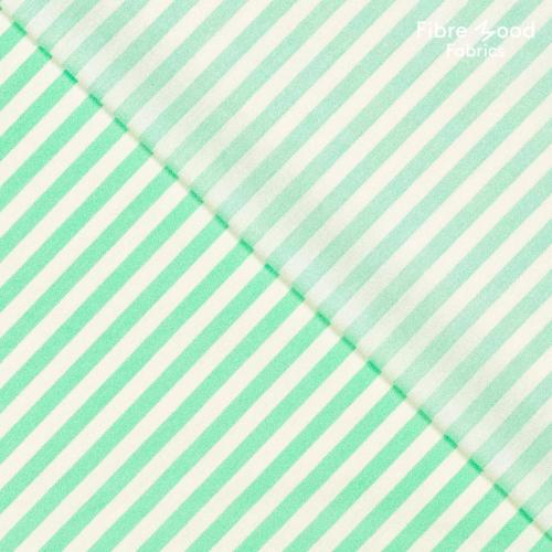 Fibre Mood 29 "Christine" Baumwolle Poplin Streifen grün weiß - FM31032630