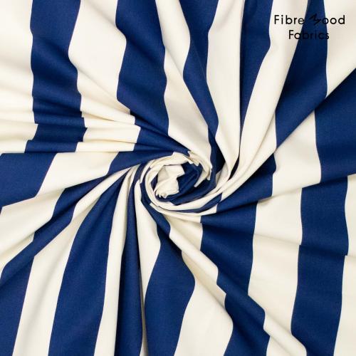 Fibre Mood 29 "Dasha" Baumwolle Streifen blau weiß - FM31033170