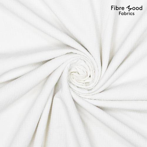 Fibre Mood 28 - FM791031007 "Ashely" OFFWHITE Crinkle Webware Baumwolle, Polyester, Elasthan
