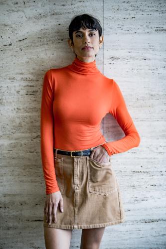 Fibre Mood Special no. 3  "Hylda" - dünner Jersey Viskose und Wolle orange FM794804203