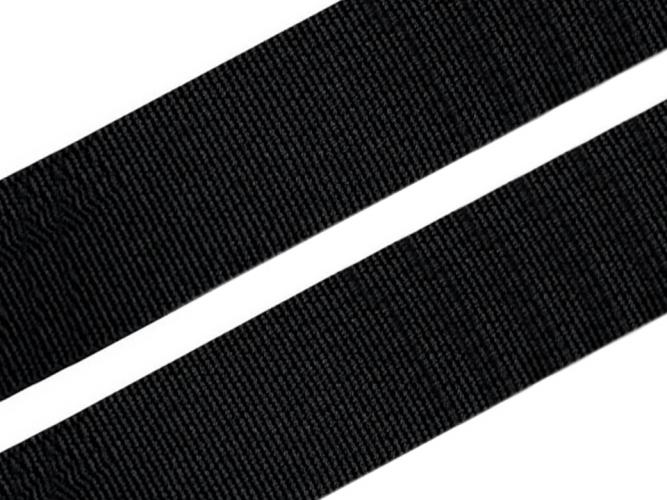 Gummiband gewebt 15mm Breite - schwarz