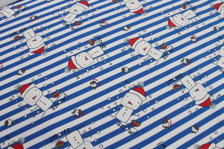 Hilco French Terry "X-mas-Trio" - blau Panel 115cm