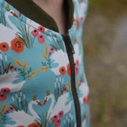 Hilco Jersey "Swan Garden" Panel