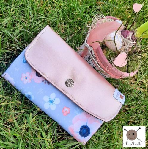 Kunstleder metallic - rosa