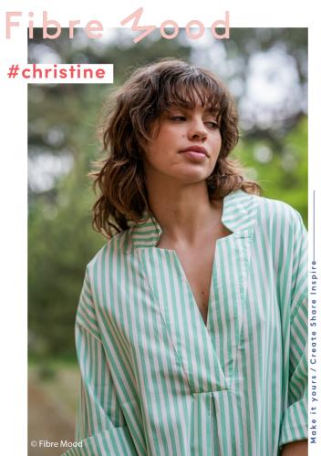 Fibre Mood 29 "Christine" Baumwolle Poplin Streifen grün weiß - FM31032630