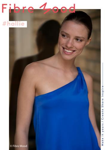 Fibre Mood 29 "Hallie" und "Felicia" Viskose Satin blau - FM792407874