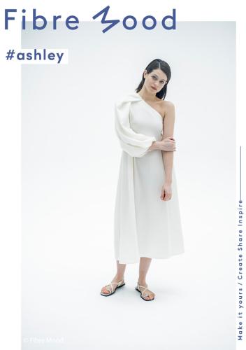 Fibre Mood 28 - FM791031007 "Ashely" OFFWHITE Crinkle Webware Baumwolle, Polyester, Elasthan