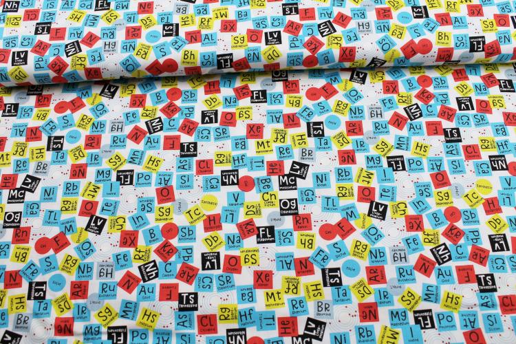 Patchworkbaumwolle „Periodic Elements“ 9720 Stem Squad by Edward Miller