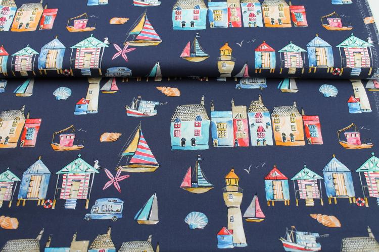 Patchworkbaumwolle „Portofino“ Habour View DCX9669 Michael Miller