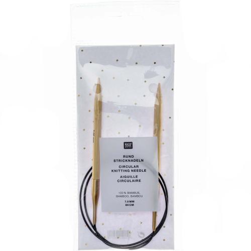 Rico Design Rundstricknadel Bambus 7,0mm 80cm
