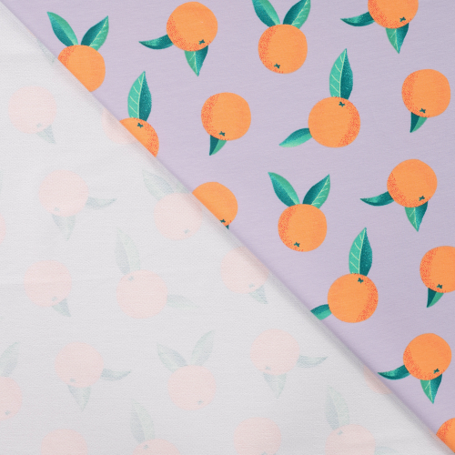Stoff mit Orangen für Hoodies