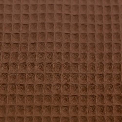 Waffelpiqué Nelson uni - terracotta